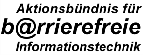 Logo, Aktionsbündnis für barrierefreie Informationstechnik